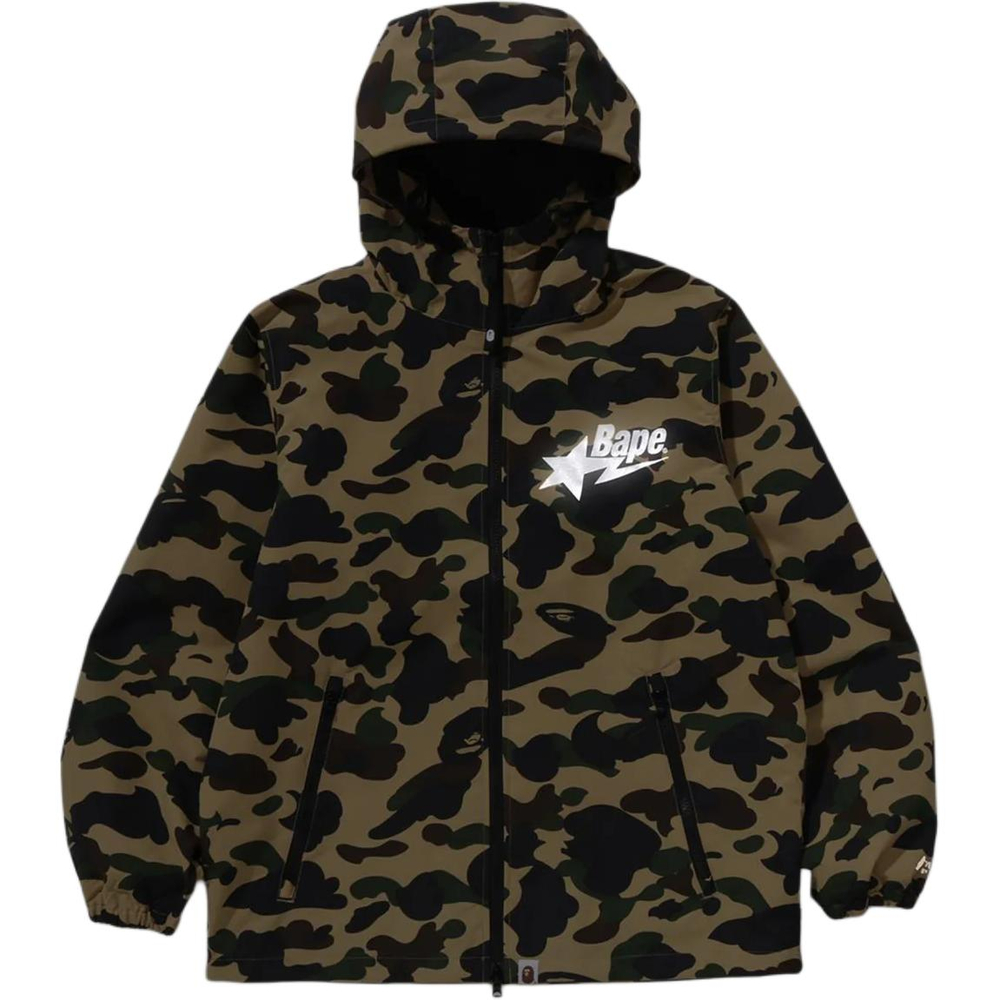 A Bathing Ape Windstopper Products Gore Tex Labs 1st Camo Худи Куртка зеленый