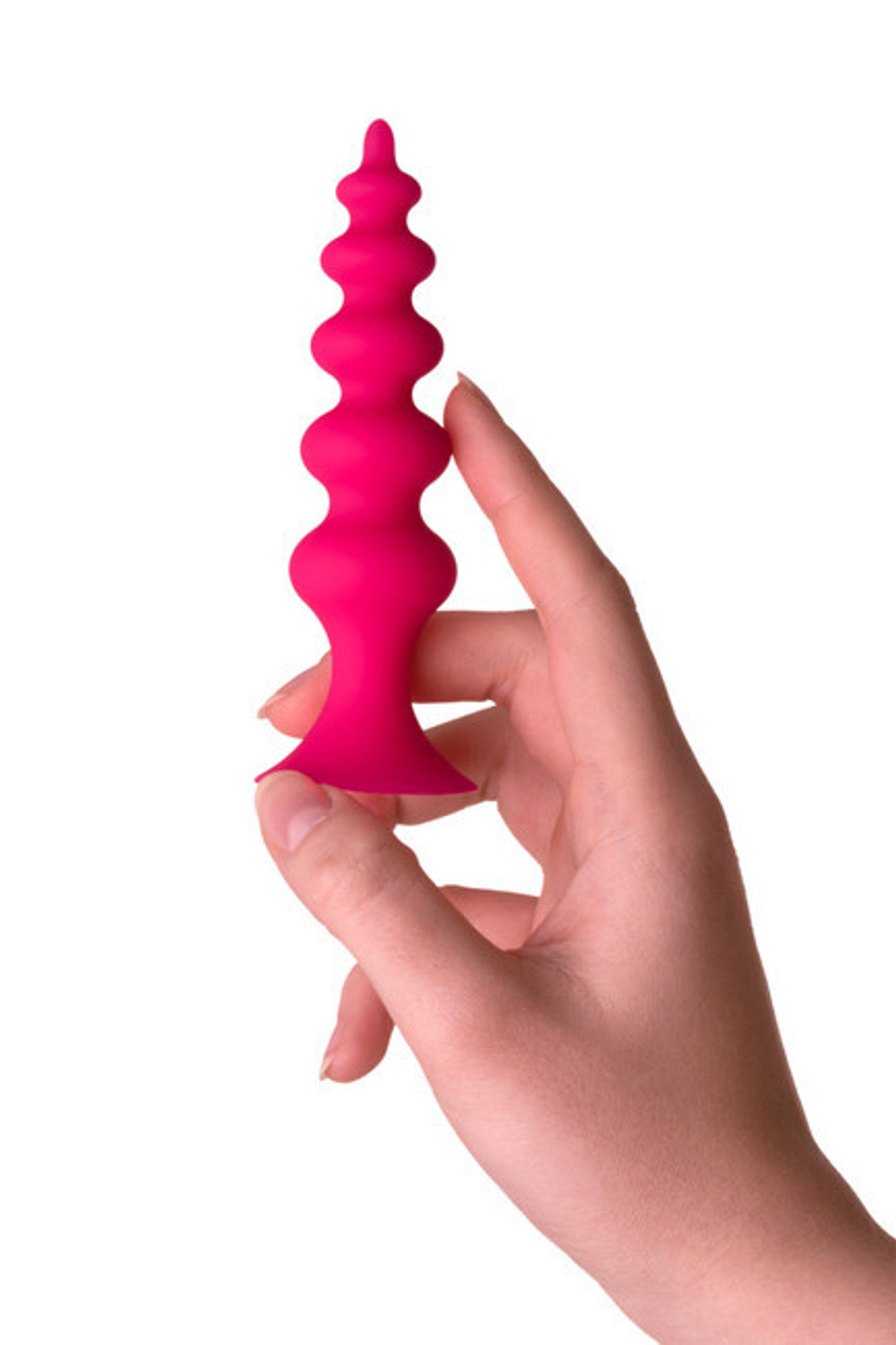 Анальная втулка на присоске Popo Pleasure (11,5 см) (Цвет: ярко-розовый)