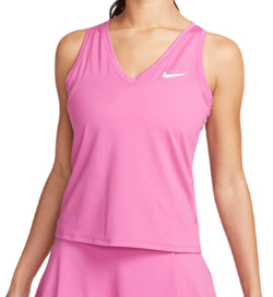 Женский топ теннисный Nike Court Dri-Fit Victory Tank - cosmic fuchsia/white
