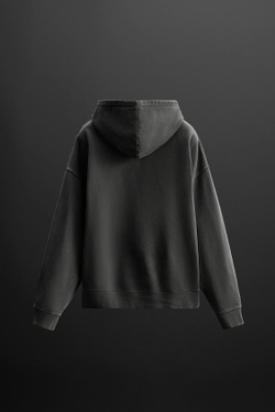 ZARA ХУДИ С ПРИНТАМИ, АНТРАЦИТОВО-СЕРЫЙ