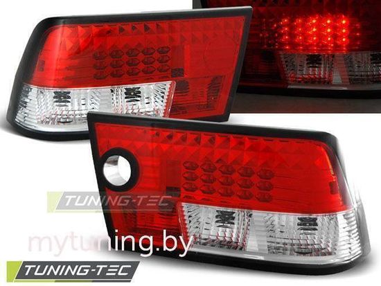 Задние фонари Opel Calibra red white led