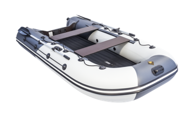 Лодка ПВХ Ривьера Компакт 3600 НДНД светло-серый/графит
