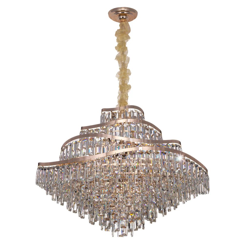 Citilux NAIAD CL315192 Люстра хрустальная подвесная Золото