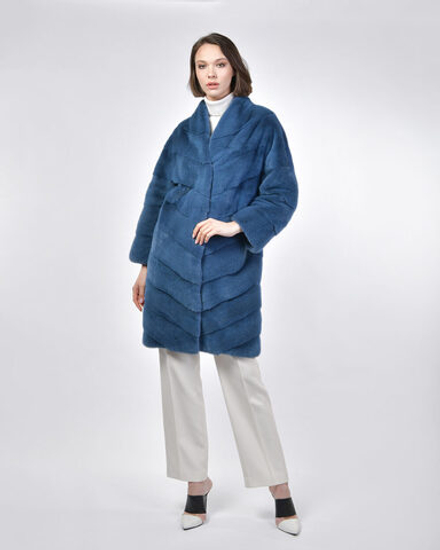 Шуба из меха норки