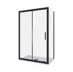 Душевой уголок Good Door Cofe WTW+SP 120х70 стекло прозрачное/профиль черный