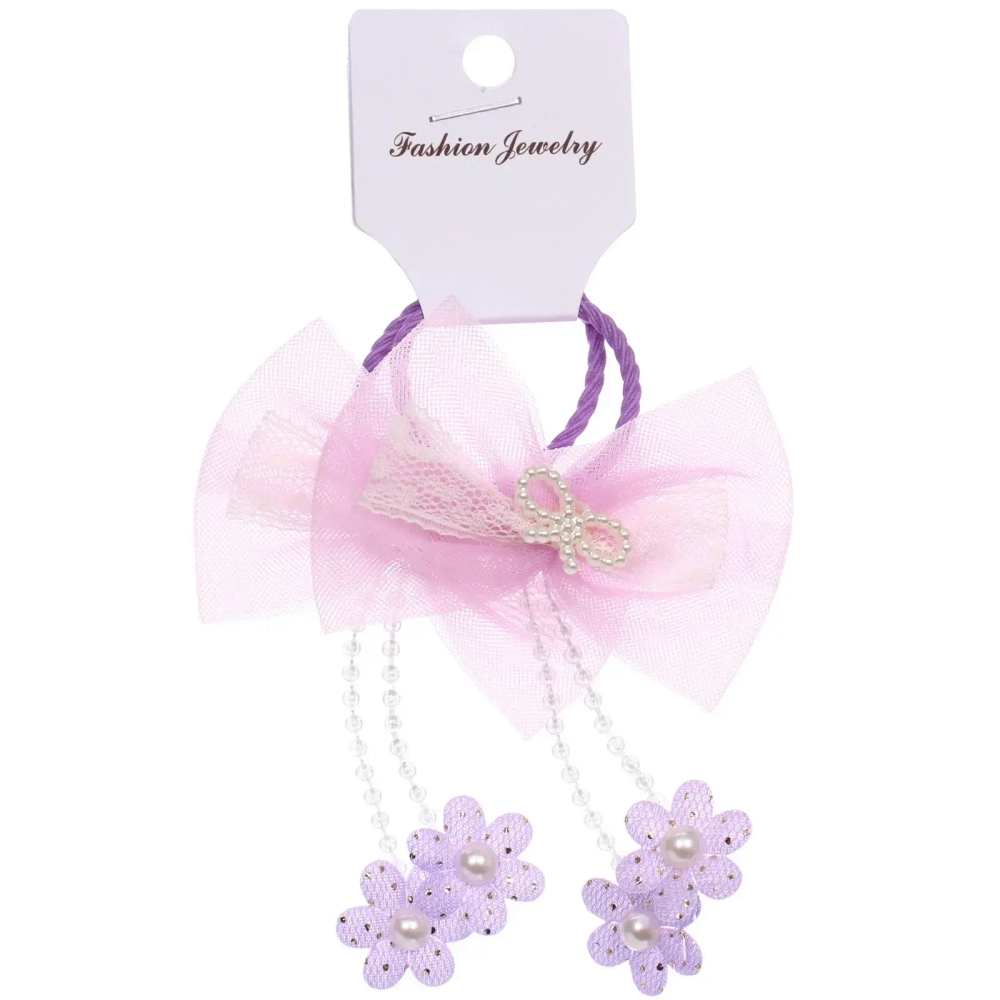 Резинки для волос детские 2шт «КОНФЕТКИ», бабочки, микс 5 цветов, d-3см