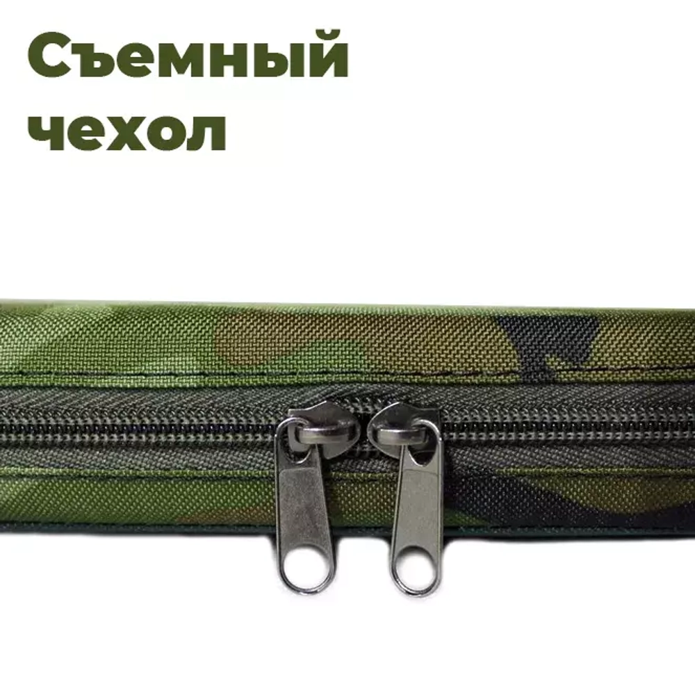 Лежак матрас для средней собаки размер L ортопедический зеленый хаки Brutal Heart White Wolf