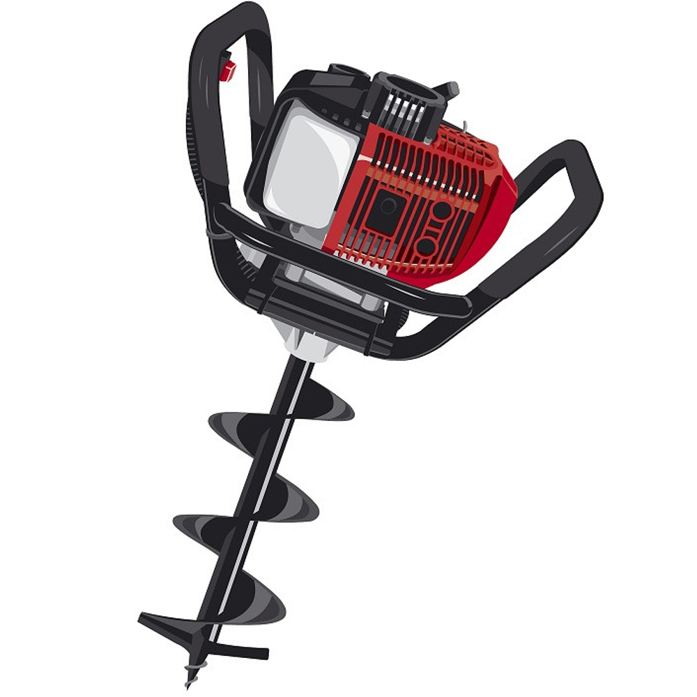 Мотобур бензиновый Зубр МБ1-200 Н со шнеком