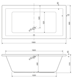 Ванна акриловая 190х90 Cezares PLANE-190-90-49-W37