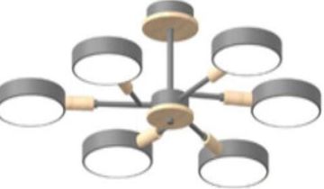 Потолочный cветильник LED4U L3218-740 GR