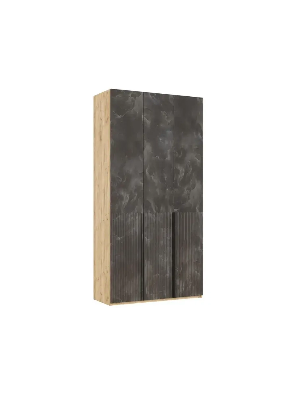 Шкаф для одежды 3 створки Мальта грей 120х51х240