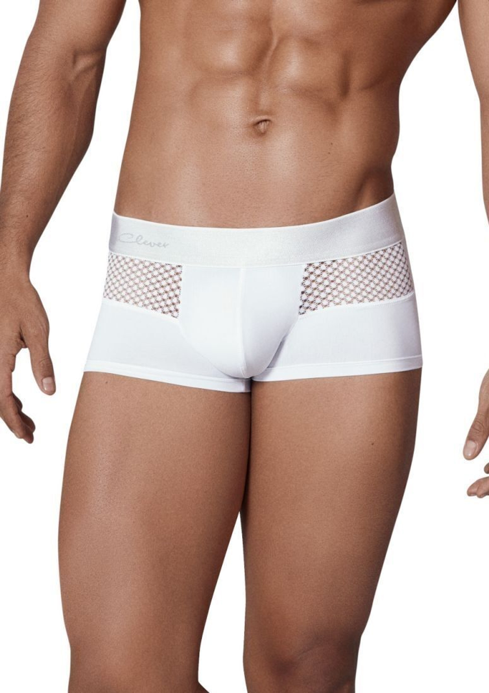 Белые трусы-хипсы с ажурными вставками Urge Trunks (Размер: XL) (Цвет: белый)