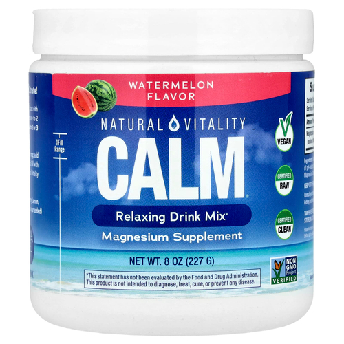 Natural Vitality, CALM®, смесь для расслабляющих напитков, арбуз, 227 г (8 унций)