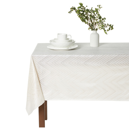 PROVANCE Милк Скатерть ПВХ 137х180см ажурная, листья