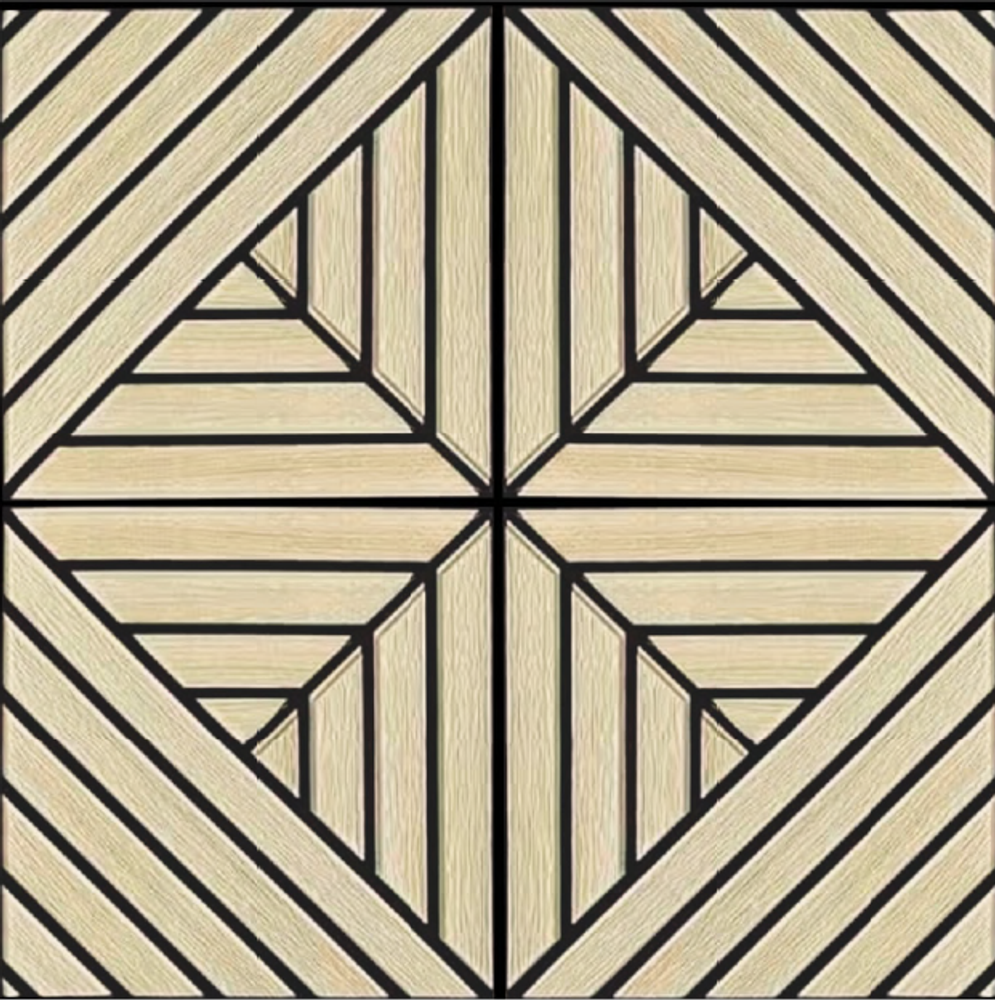 Самоклеящаяся панель ПВХ Мадера 680х680х3 мм