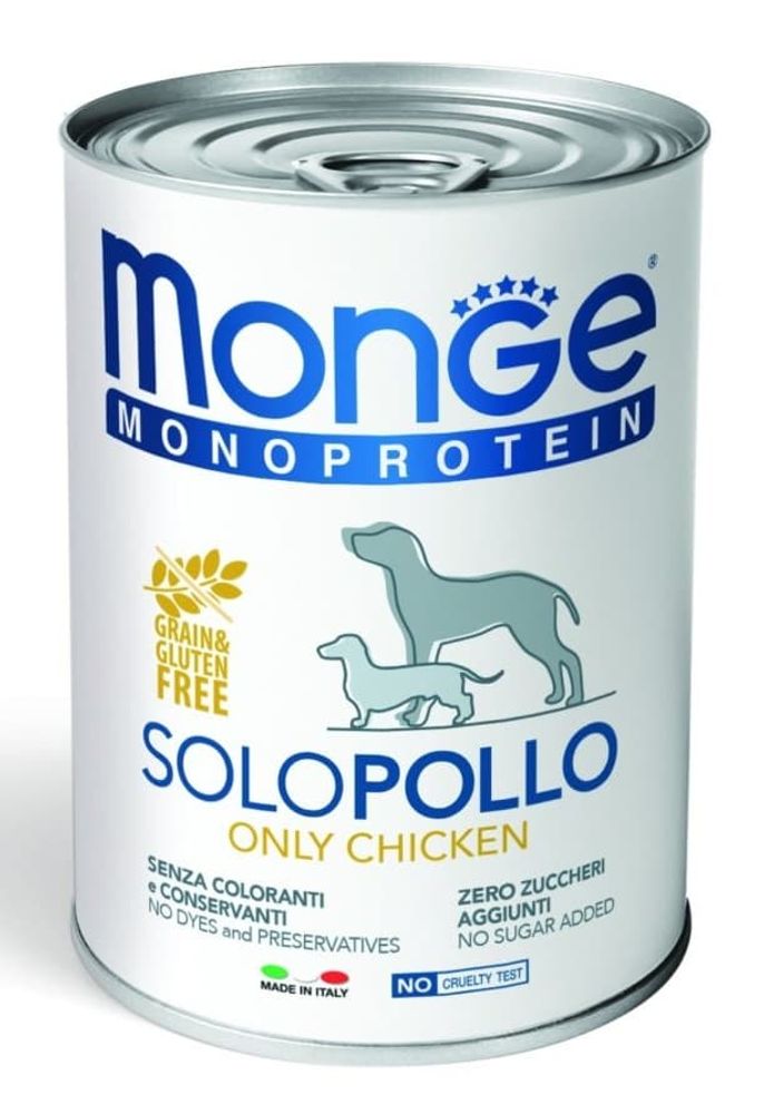 Monge Dog Monoprotein Solo B&S консервы для собак паштет из курицы 400г (УЦЕНКА) Monge Dog Monoprotein Solo B&S консервы для собак паштет из курицы 400г (УЦЕНКА)