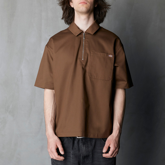 Поло мужское Dickies Cadiz Quarter Zip артикул:DK0A88PI0TB1 - купить в магазине Дайс
