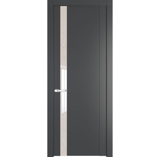 Межкомнатная дверь эмаль Profil Doors 1.2P графит стекло перламутровый лак