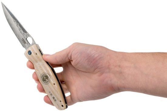 Складной нож Mcusta Senguoku Kenshin Uesugi c клинком из стали SPG2 San Mai, рукоять Micarta