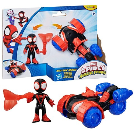 Hasbro SPIDEY i super-kumple - Транспортное средство Майлза "Spin" Моралеса Techno-Racer + фигурка G2460