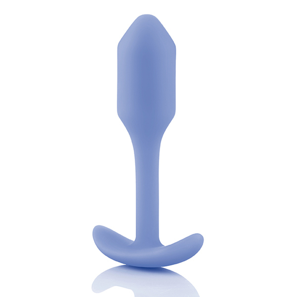 Анальная пробка для ношения цвета сирень 9,6см b-Vibe Snug Plug 1 BV-007-VLT
