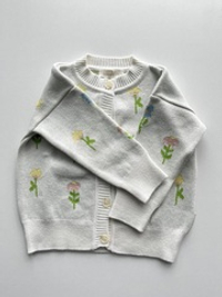 7910-344 Кардиган вязаный (цветочные мечты)