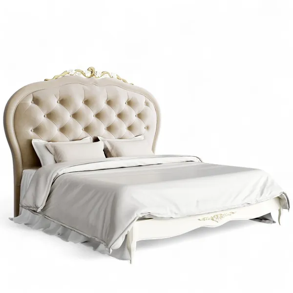 Кровать с мягким изголовьем 180*200