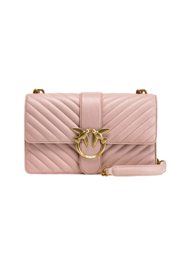 CLASSIC LOVE BAG ICON CHEVRON – pink/dusty pink-antique gold