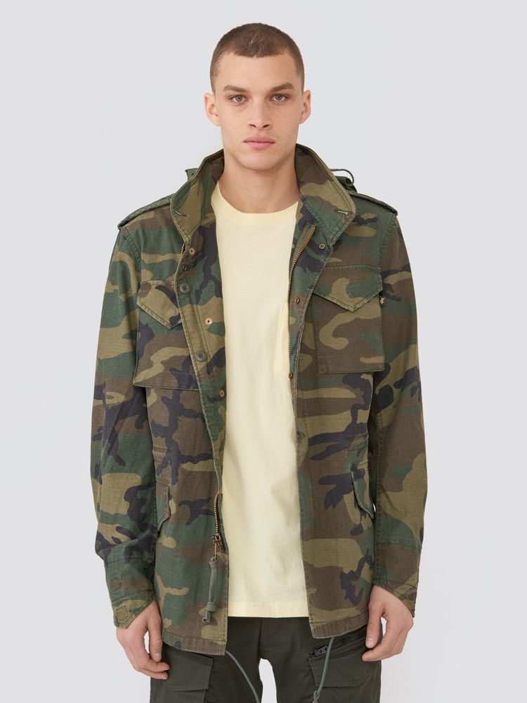 Куртка Alpha Industries M-65 Defender Woodland Camo (Камуфляжный)