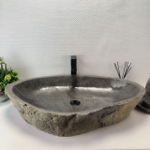 Раковина из речного камня RS-63642 (84*51*17) 0125