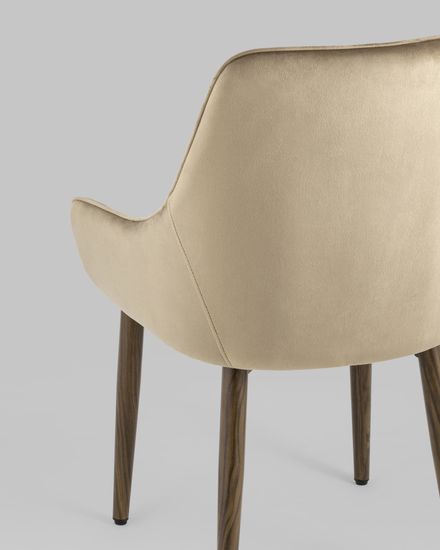 Стул Диана велюр бежевый