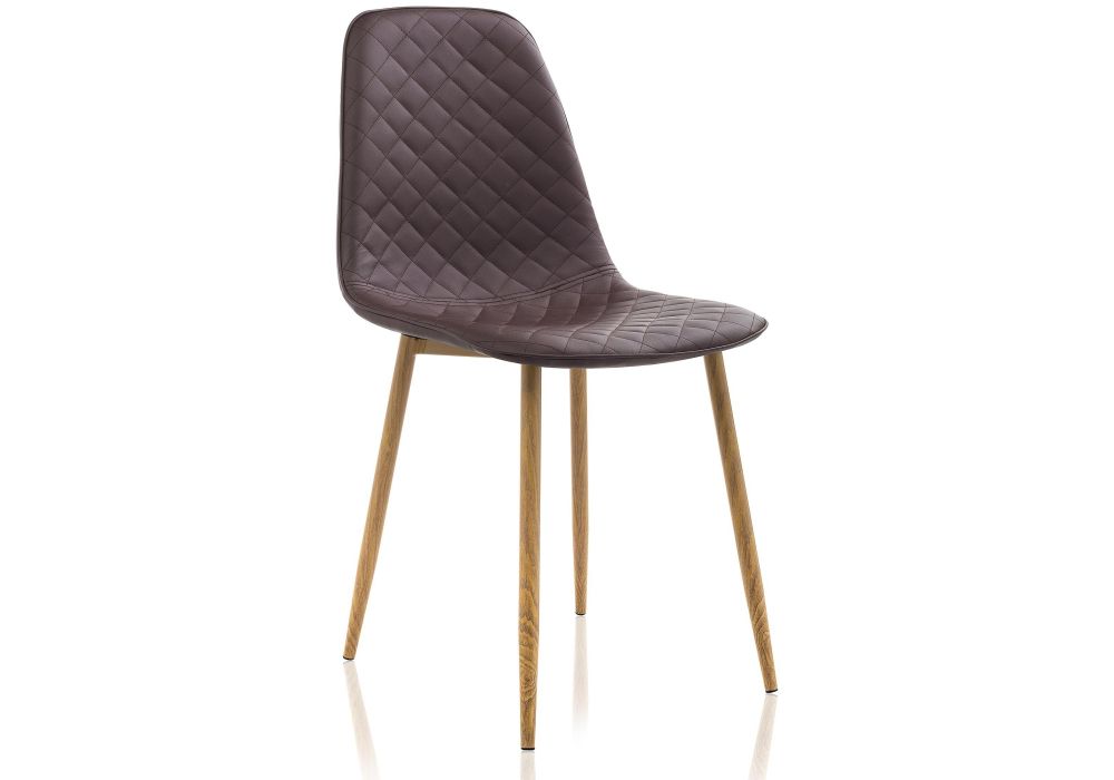 Стул на металлокаркасе Capri коричневый