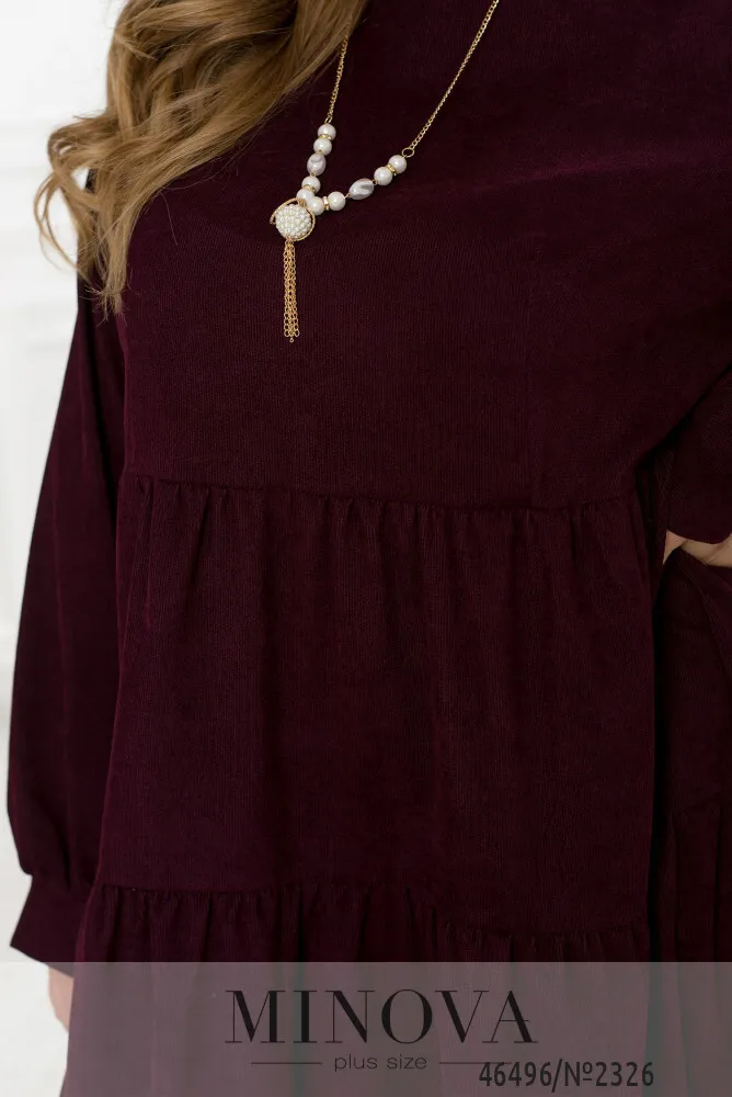 Платье 2326-бордо Minova
