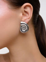 Пусеты "Shell Elegant" Silver