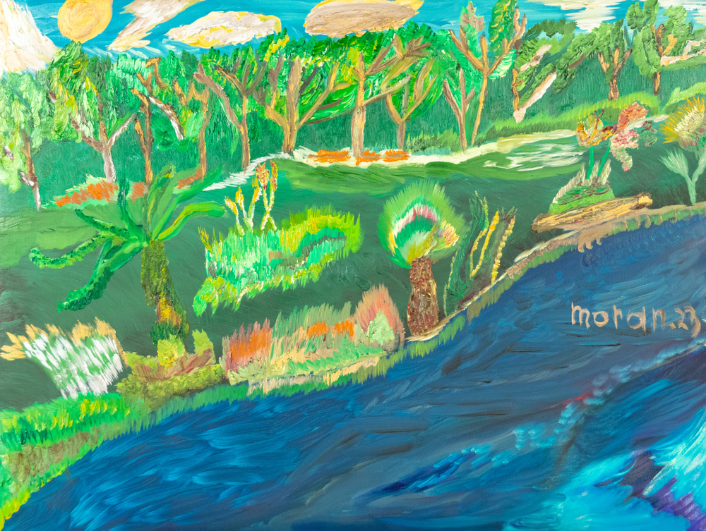 Картина "Тропический рай", 60х80см, масло, холст/Painting "Tropical Paradise", 60x80cm, oil, canvas