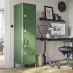 Высокий шкаф с ящиком и дверцей - IKEA IDÅSEN/IDASEN/ИДОСЕН ИКЕА, 172х47х45 см, зеленый