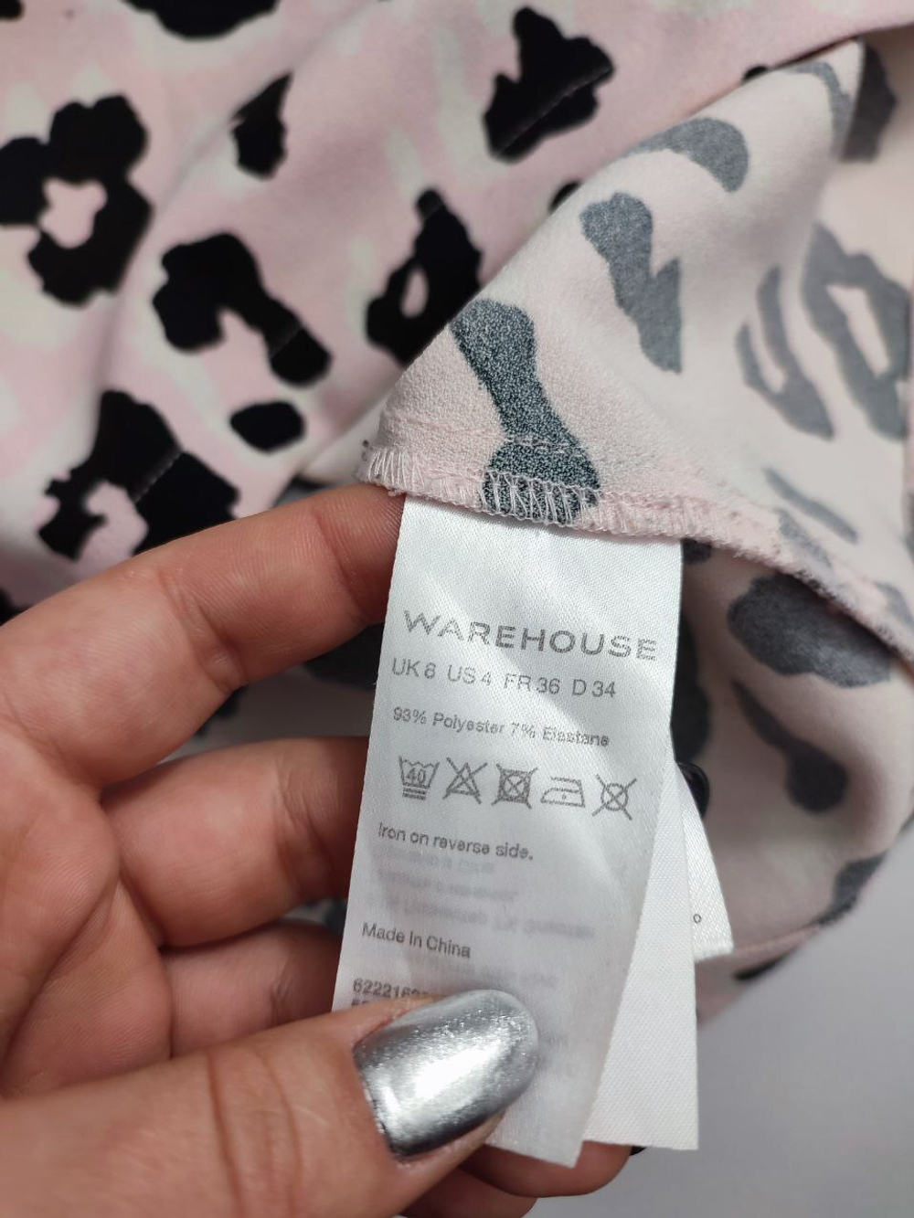 Блузка Warehouse  с принтом 42 размер