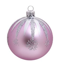 Элита НФШ-1283 Набор ел.украшений Шар 2шт «Снежинки» 80 мм