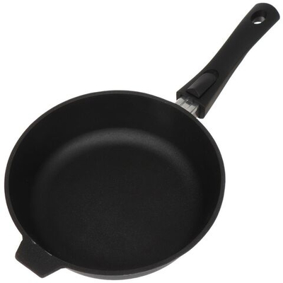 Сковорода чугун, 24 см, Камская посуда, с4060, съем руч, индукц