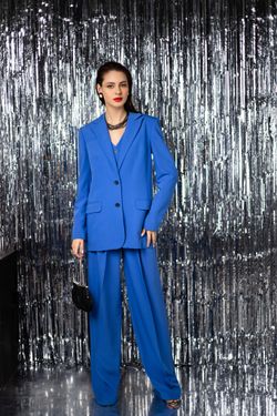 Пиджак прямой "васильковый синий" SOULCOAT