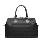 POLO Fabric With Synthetic Leather Shopping Bag Men"s Luggage Bag Travel Bag Men"s Black