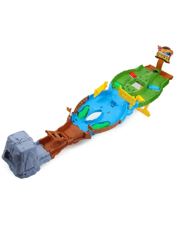 Автотрек трек Хот Вилс Монстр Трак Гонки Титанов HGV12