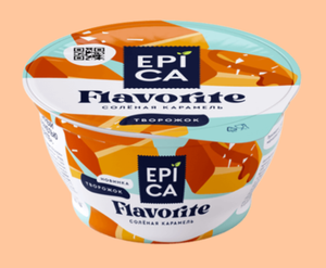 ТВОРОЖОК EPICA FLAVORITE С СОЛЕНОЙ КАРАМЕЛЬЮ 7,6% 130ГР