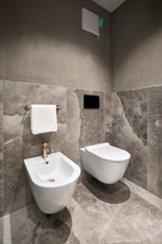 Смеситель для биде Gessi Anello, на 1 отверстие, донный клапан, цвет Brass Brushed PVD