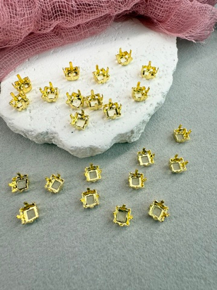 Оправа #4447 Square 6 мм Золото