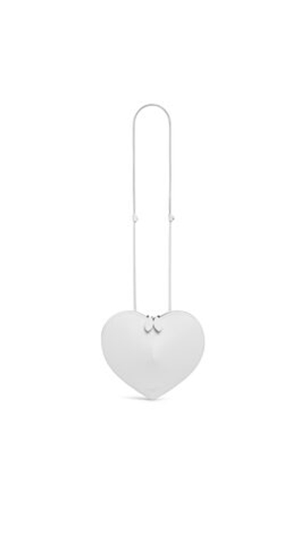 ALAIA СУМКА LE CŒUR ИЗ ТЕЛЯЧЬЕЙ КОЖИ, БЕЛЫЙ