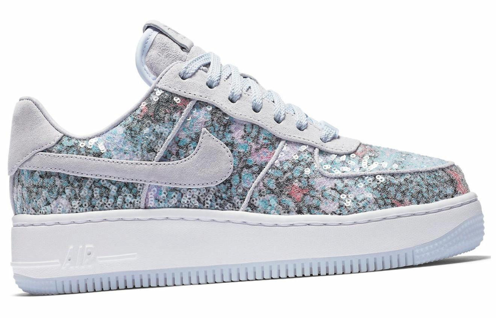 Кроссовки Nike Air Force 1 Upstep Glass Slipper (W) (Женская размерная сетка)
