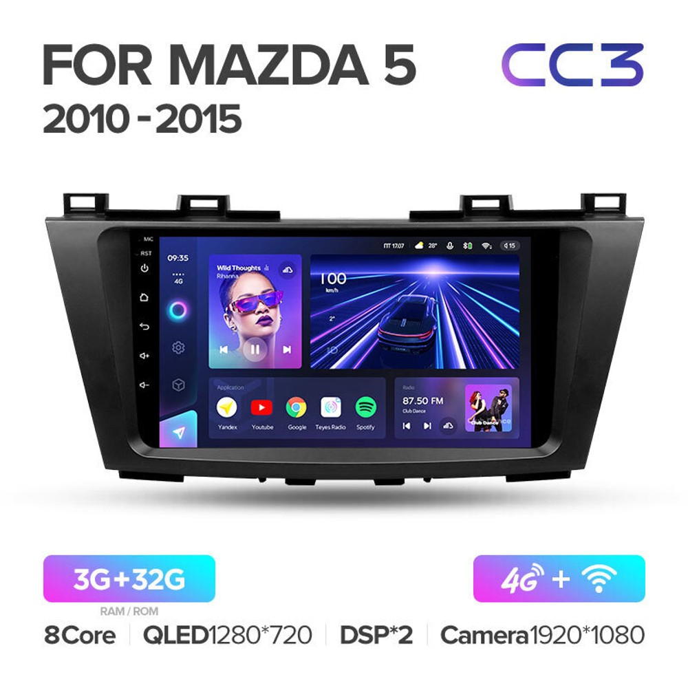 Teyes CC3 9" для Mazda 5 2010-2015