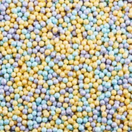 Посыпка Шарики гол/лил/желтые 2 мм, 50 гр