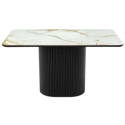 Стол Bradex Home Festa 140x85x77см, керамогранит Calacatte gold